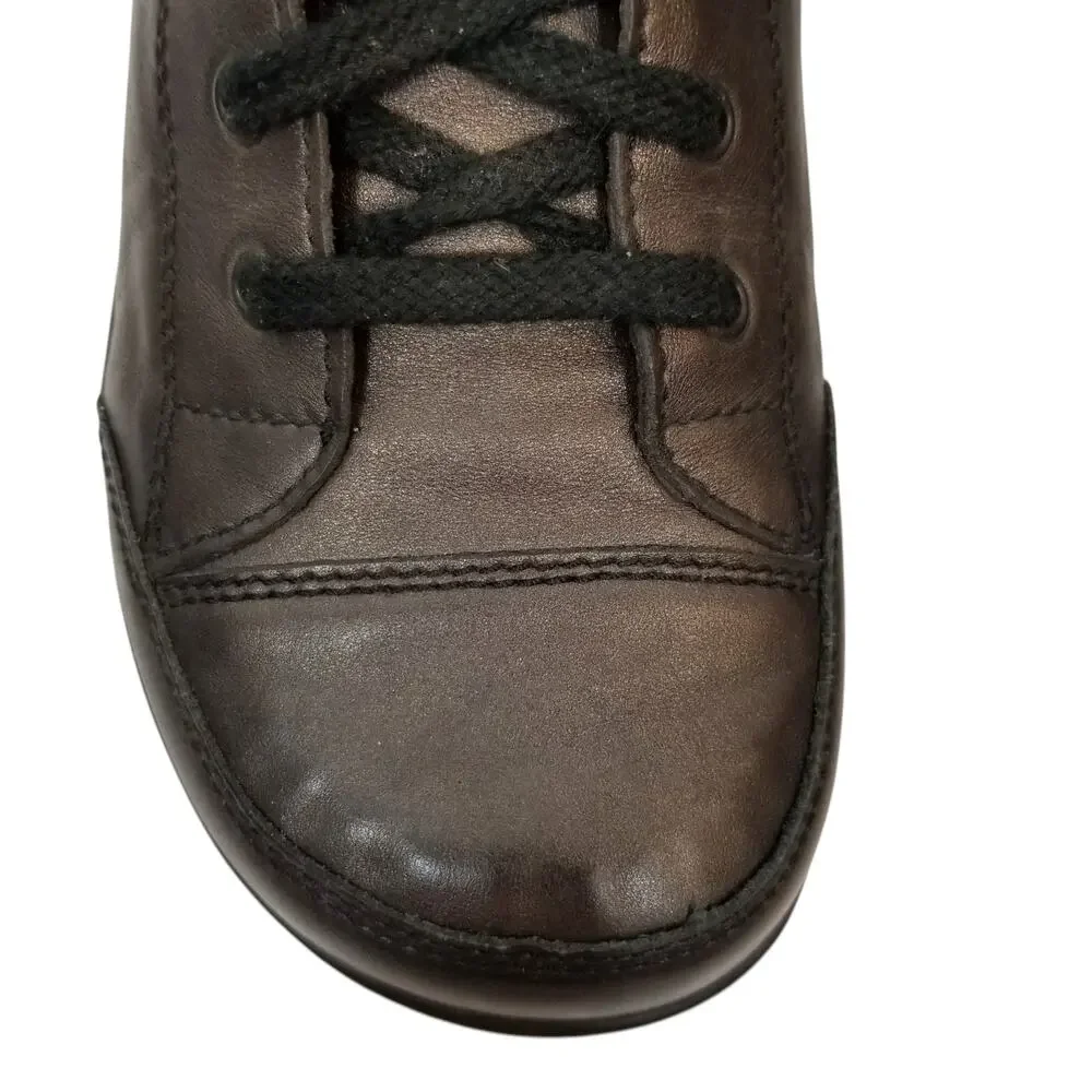 Finn Comfort Women's Ikebukuro Casual Walking Shoes Leather Sneakers Brown 9.5